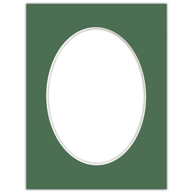 Passe partout 18x24 (13x18) OWAL ZIELONE MALACHITE - LUCA Q5506