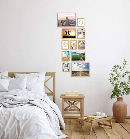 Zestaw złotych ramek na 11 zdjęć PRESTO Z GF0005