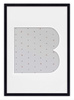 Ramka LITERKA "B" czarne - Ramka z passe partout o rozmiarze 21x30 cm