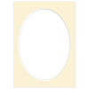 Passe partout 15x21 (13x18) OWAL BEŻOWE VANILLA - LUCA Q5204