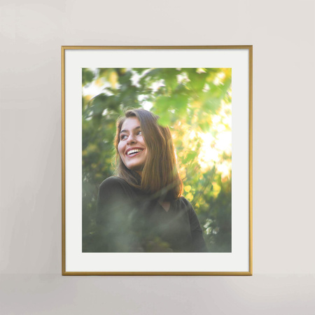 Ramka aluminiowa złota QAL 50x60 cm