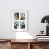 Foto Galeria 30x40 cm biała - ramka z passe partout na 4 zdjęcia 10x15 cm