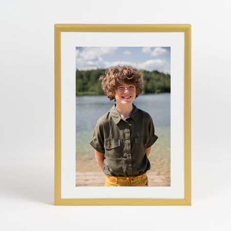 Ramka aluminiowa złota QAL 18x24 cm