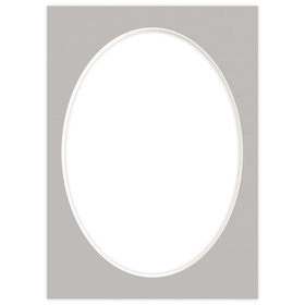 Passe partout 15x21 (13x18) OWAL SZARY - STORM - LUCA Q5305