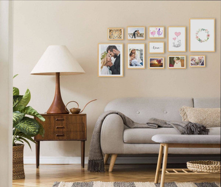 Zestaw naturanych ramek na 11 zdjęć PINIA 0 GF0005