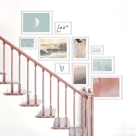 Zestaw białych ramek na 10 zdjęć PINIA 1 GF0033 L