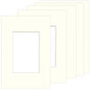 Pakiet 5 szt. Passe Partout 10x15 (6x9) LUCA Q5106 IVORY BIAŁY