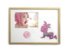 Ramka na zdjęcia do pokoju dziecięcego jasne drewno. Ramka z passe partout o rozmiarze 21x30 cm