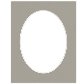 Passe partout 40x50 (30x40) OWAL ZIELONE KHAKI - LUCA Q5503