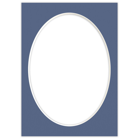 Passe partout 15x21 (13x18) OWAL NIEBIESKIE BLUE - LUCA Q5402