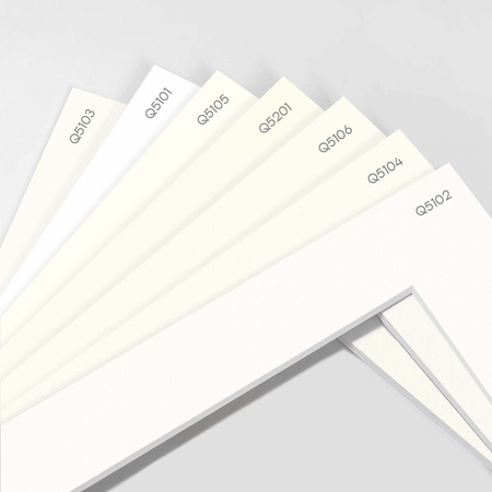 Passe partout 60x80 (40x50) - BIAŁY SUPER WHITE LUCA Q5101