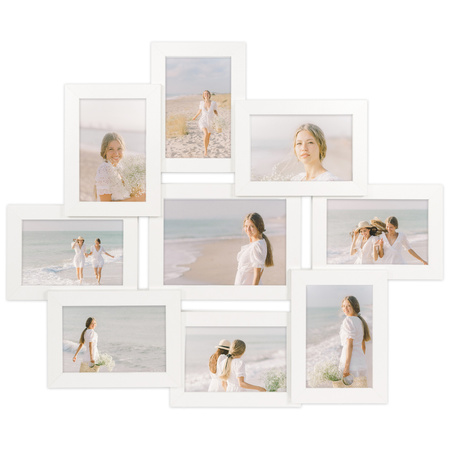 Multirama na 9 zdjęć MULTI HEN 1 ramka na zdjęcia w kolorze białym