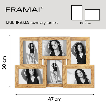 Multirama na 6 zdjęć MULTI HEN 01 ramka na zdjęcia