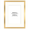 Ramka HEN 30x40 cm, złota z passe-partout 21×30 cm