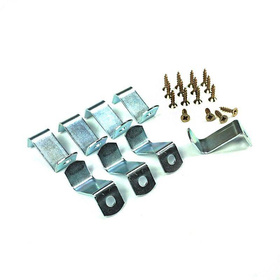 Komplet blaszek 25 mm do montażu obrazów. Zestaw zawiera wkręty.