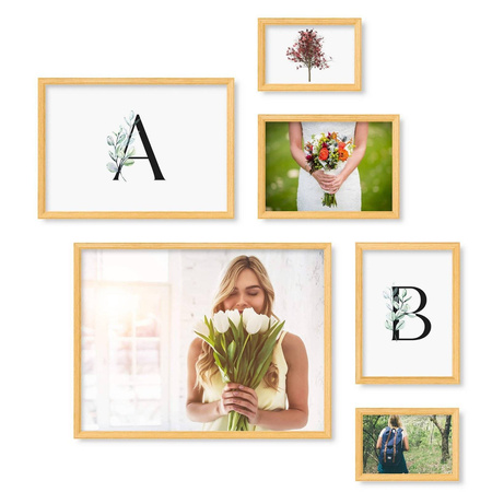 Zestaw naturanych ramek na 6 zdjęć PRESTO 0 GF0010