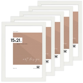 Pakiet 5 szt. białych ramek FDM 1 15x21 cm