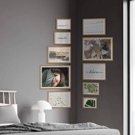 Zestaw naturanych ramek na 10 zdjęć PINIA 00 GF0039