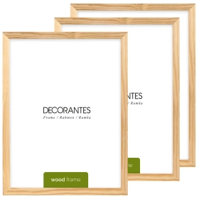 Pakiet ramek z drewna 3 szt. RAW 30x40 cm