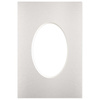 Passe partout 10x15 (6x9) OWAL SREBRNE SILVER - LUCA Q5902