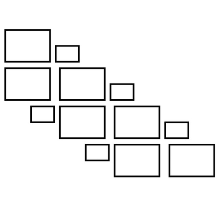 Zestaw naturanych ramek na 12 zdjęć PINIA 00 GF0032 L