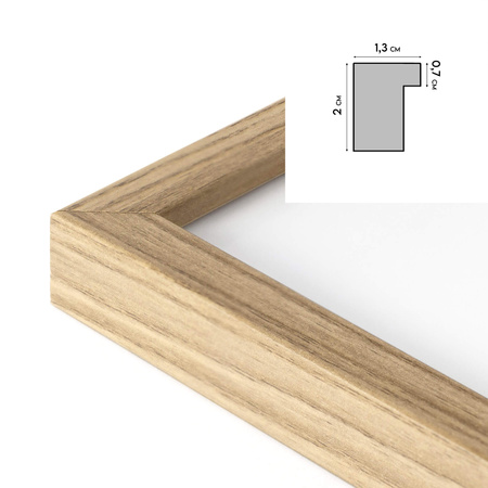 Ramka FDM 02 kolor dębowy 40x60 cm