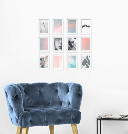 Zestaw białych ramek na 12 zdjęć PINIA 1 GF0026