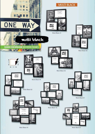 Multirama MULTI BLACK 91 ramka na 9 zdjęć
