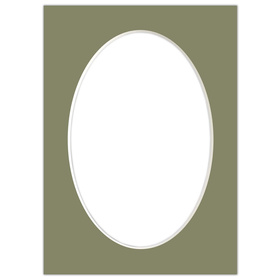 Passe partout 13x18 (10x15) OWAL ZIELONE EVERGREEN - LUCA Q5504