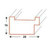 Ramka drewniana DRL U 1 15x21 cm