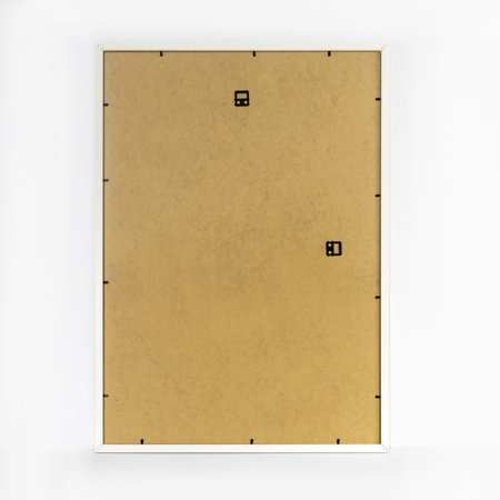 Ramka biała HEN PASS 1 z passe-partout – rozmiar 50X70 cm (okienko 40x60 cm)