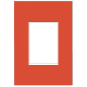 Passe partout 9x13 (5x7) CZERWONY - LIGHT RED - LUCA Q5702