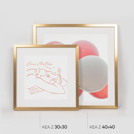 Złota ramka na zdjęcie KEA 30x30 cm