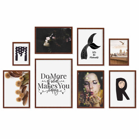 Zestaw brązowych ramek na 8 zdjęć PINIA 3 GF0009
