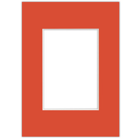 Passe partout 15x21 (9x13) CZERWONY - LIGHT RED - LUCA Q5702