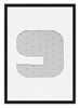 Ramka CYFERKA "9" Czarna. Ramka z passe partout o rozmiarze 21x30 cm