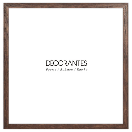 Ramka na zdjęcia 30x30 cm w brązowym kolorze FDM 6 kwadratowa 