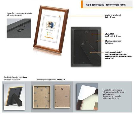 Pakiet ramek drewnianych 5 szt. HIT 3 30x40 cm