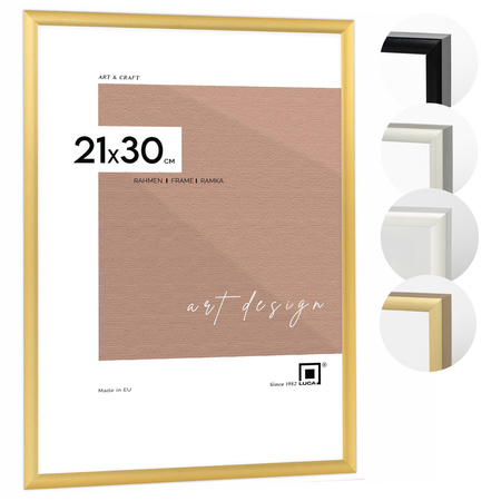 Ramka aluminiowa złota ROYALL 21x30 cm
