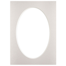 Passe partout 13x18 (10x15) OWAL SREBRNE SILVER - LUCA Q5902