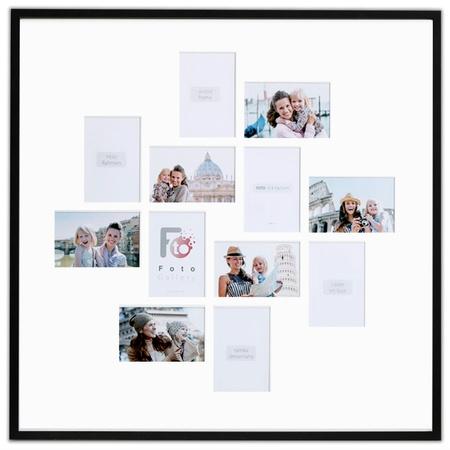 Foto Galeria Black 70x70 na 12 zdjęć