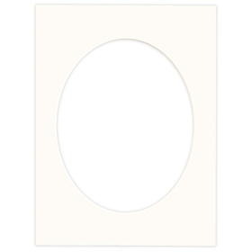 Passe partout 30x40 (24x30) BIAŁY OWAL CHALK LUCA Q5103