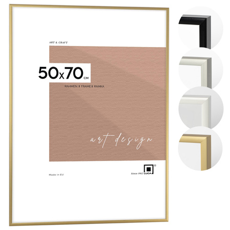 Ramka aluminiowa złota ROYALL 50x70 cm
