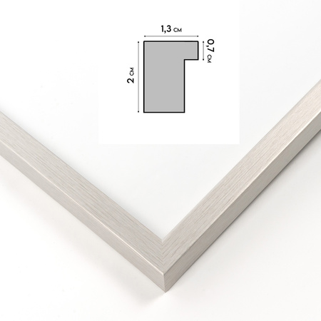 Ramka Srebrna LUX S 40x60 cm