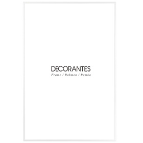 Ramka aluminiowa biała QAL 62x93 cm