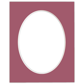 Passe partout 24x30 (18x24) owal róż wenecki - Luca Q5704