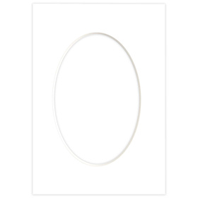 Passe partout 15x21 (10x15) BIAŁY OWAL SUPER WHITE LUCA Q5101