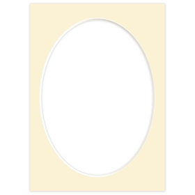 Passe partout 15x21 (13x18) OWAL BEŻOWE VANILLA - LUCA Q5204