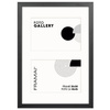 Foto Galeria czarna 21x30 cm - ramka z passe partout na 2 zdjęcia 10x15 cm