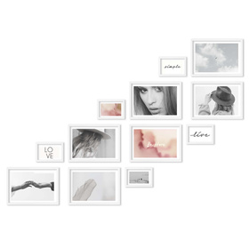 Zestaw białych ramek na 12 zdjęć PINIA 1 GF0032 R